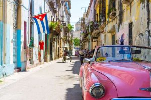 A car on the streets of Havana.